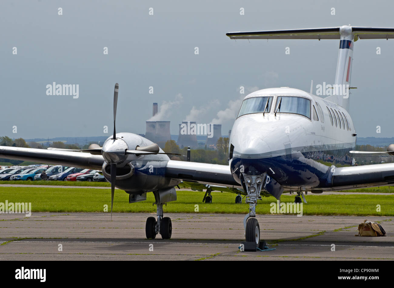 Beech King Air B200, the newest training aircraft in the RAF inventory,  twin-engine turboprop monoplane introduced 2004 Stock Photo