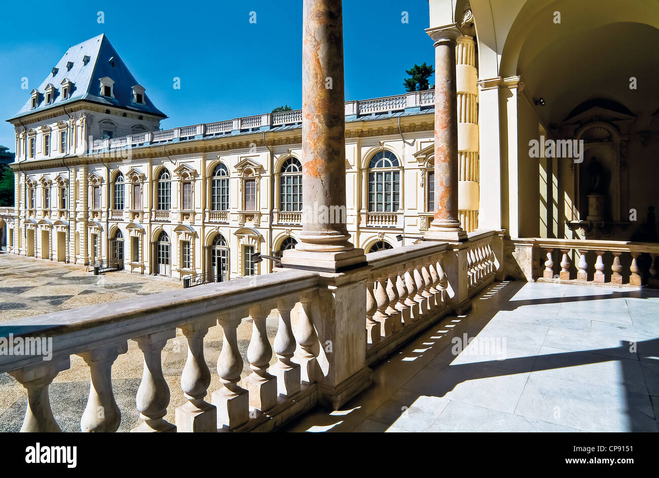 Europe Italy Piedmont Turin Valentino's Park The Castle of  Valentino Stock Photo