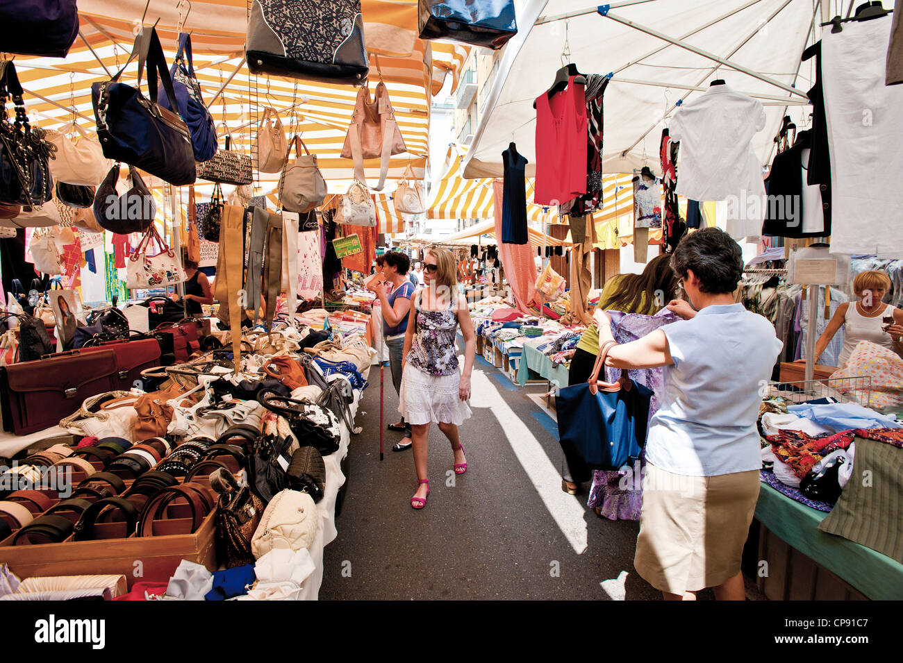 Europe Italy Piedmont Turin Crocetta Market Stock Photo Alamy