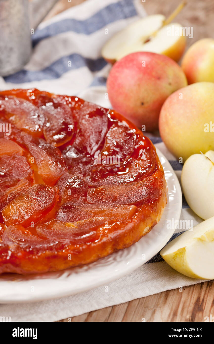 Tarte Tatin With Apples Stock Photo 48142134 Alamy