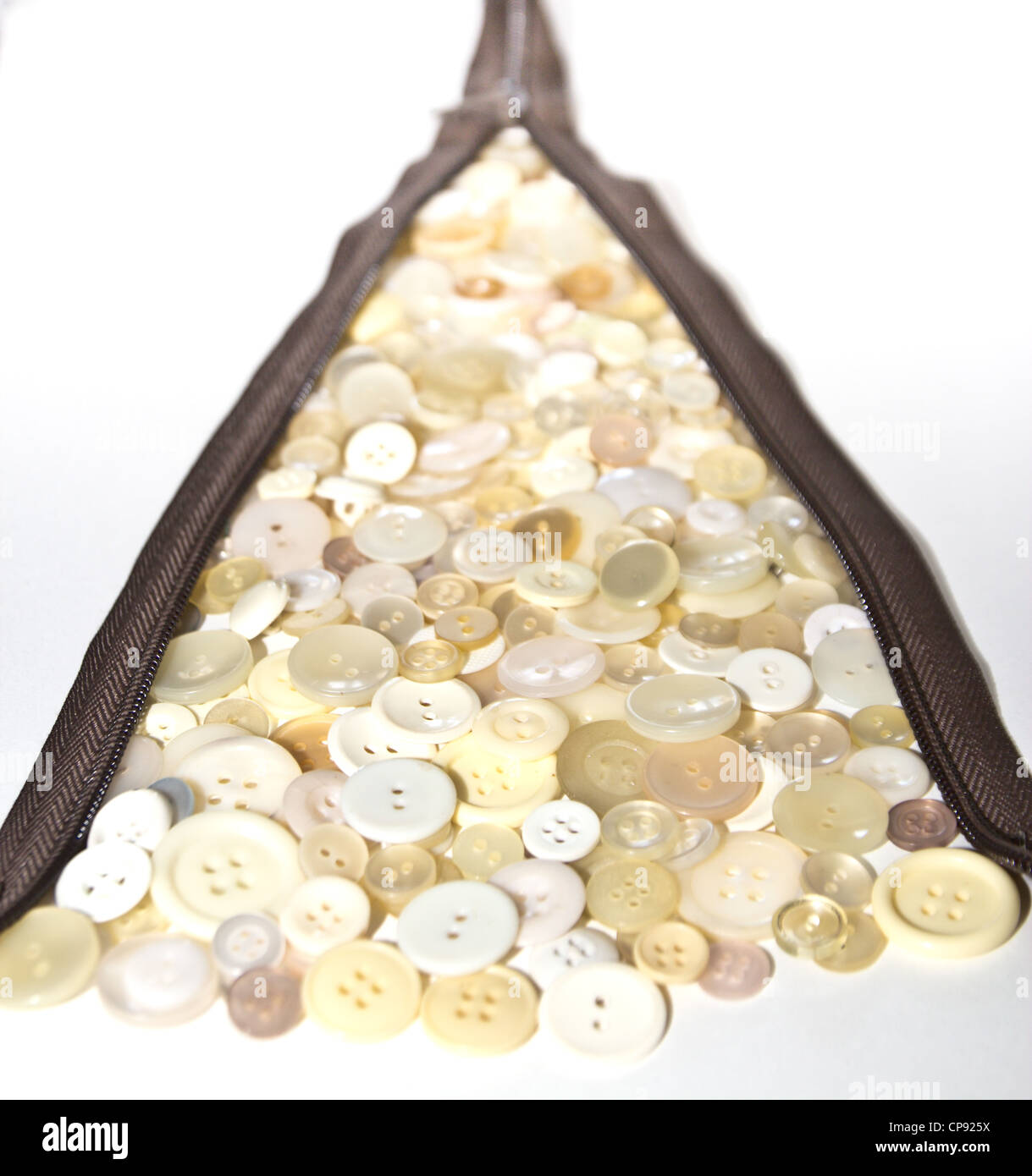 buttons in zipper Stock Photo Alamy