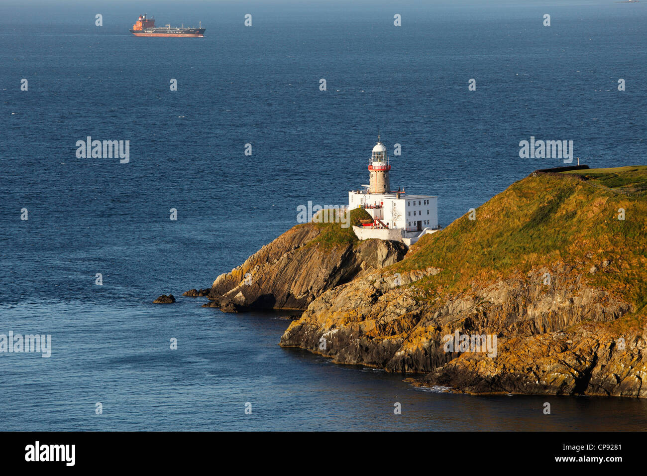 Ireland, County Fingal, View of Baily Lighthouse Stock Photo