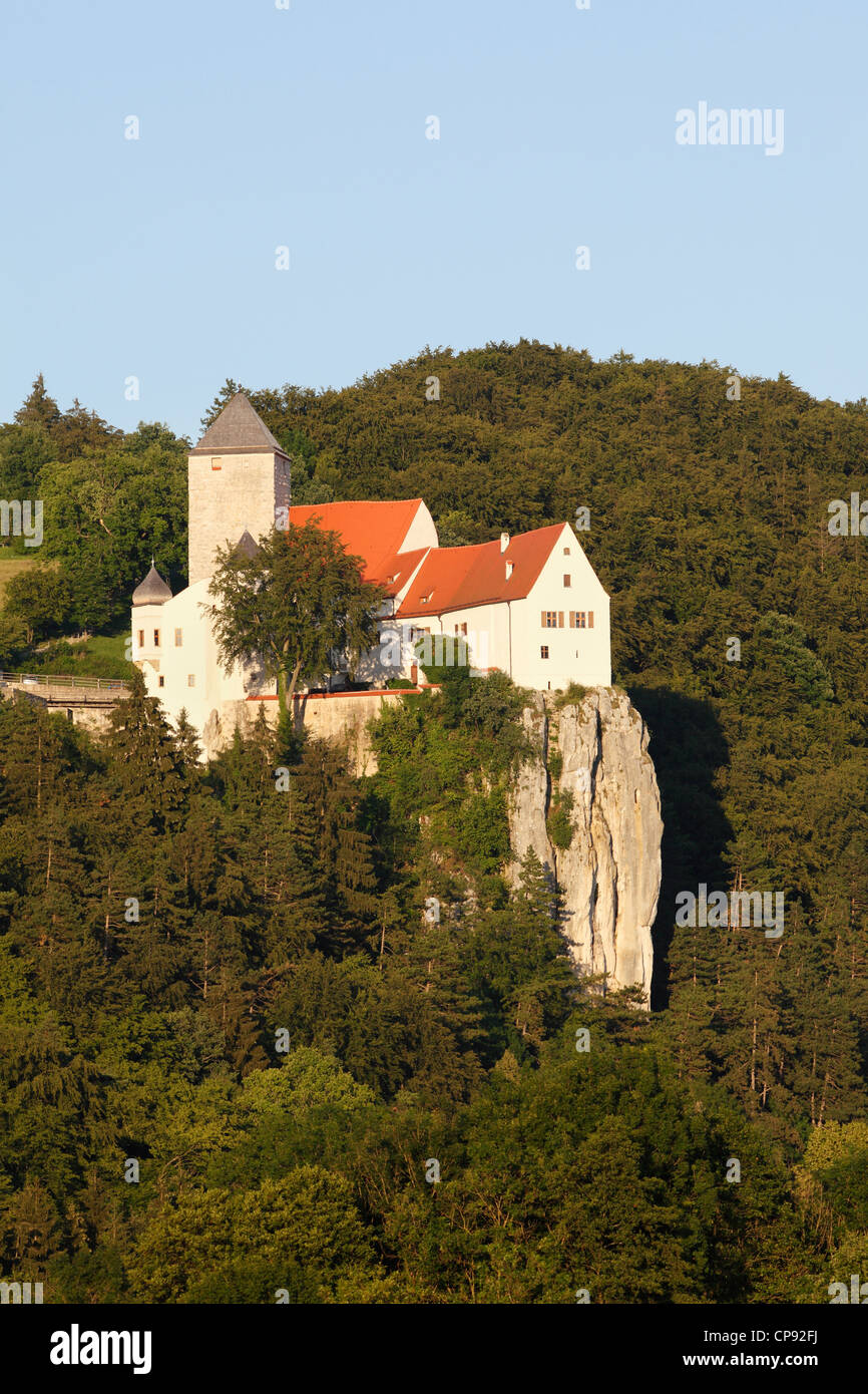 Germany, Bavaria, Lower Bavaria, View of Prunn Castle Stock Photo