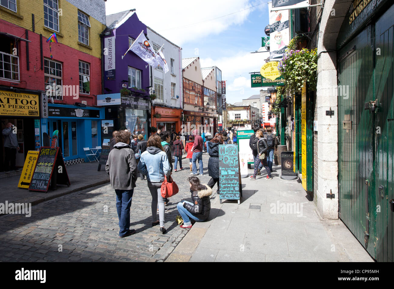 Temple Bar, Dublin city, Ireland Stock Photo