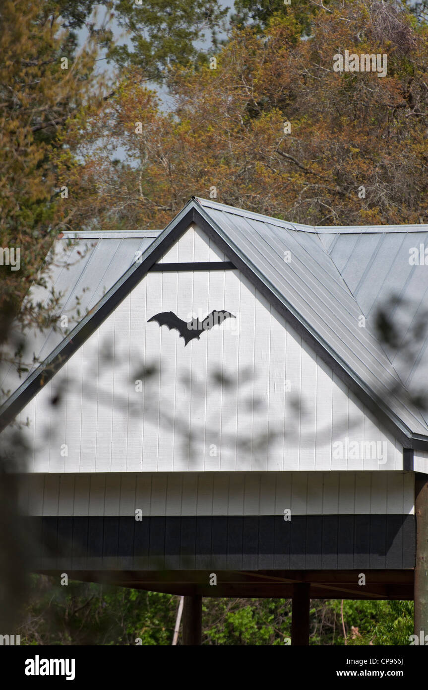 Bat house complex at the University of Florida Gainesville Stock Photo