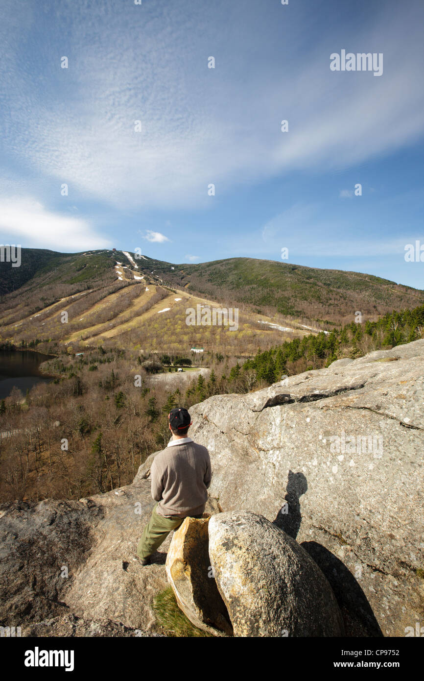 Franconia Notch State Park Cannon Mountain from Artists Bluff during