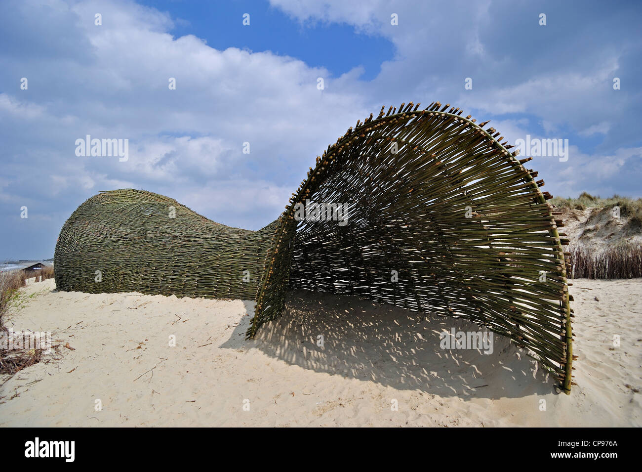 Sandworm By Artist Marco Casagrande In The Dunes During The