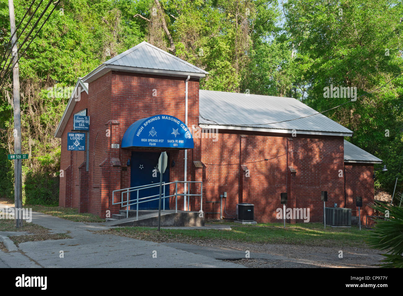 Masonic Lodge High Springs Florida Stock Photo Alamy