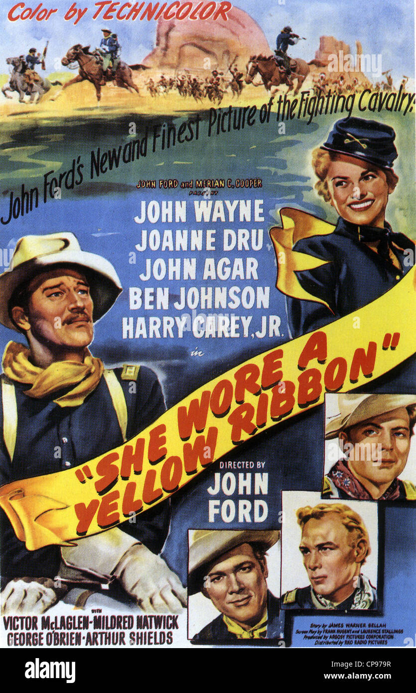 John Wayne She Wore A Yellow Ribbon POSTER 