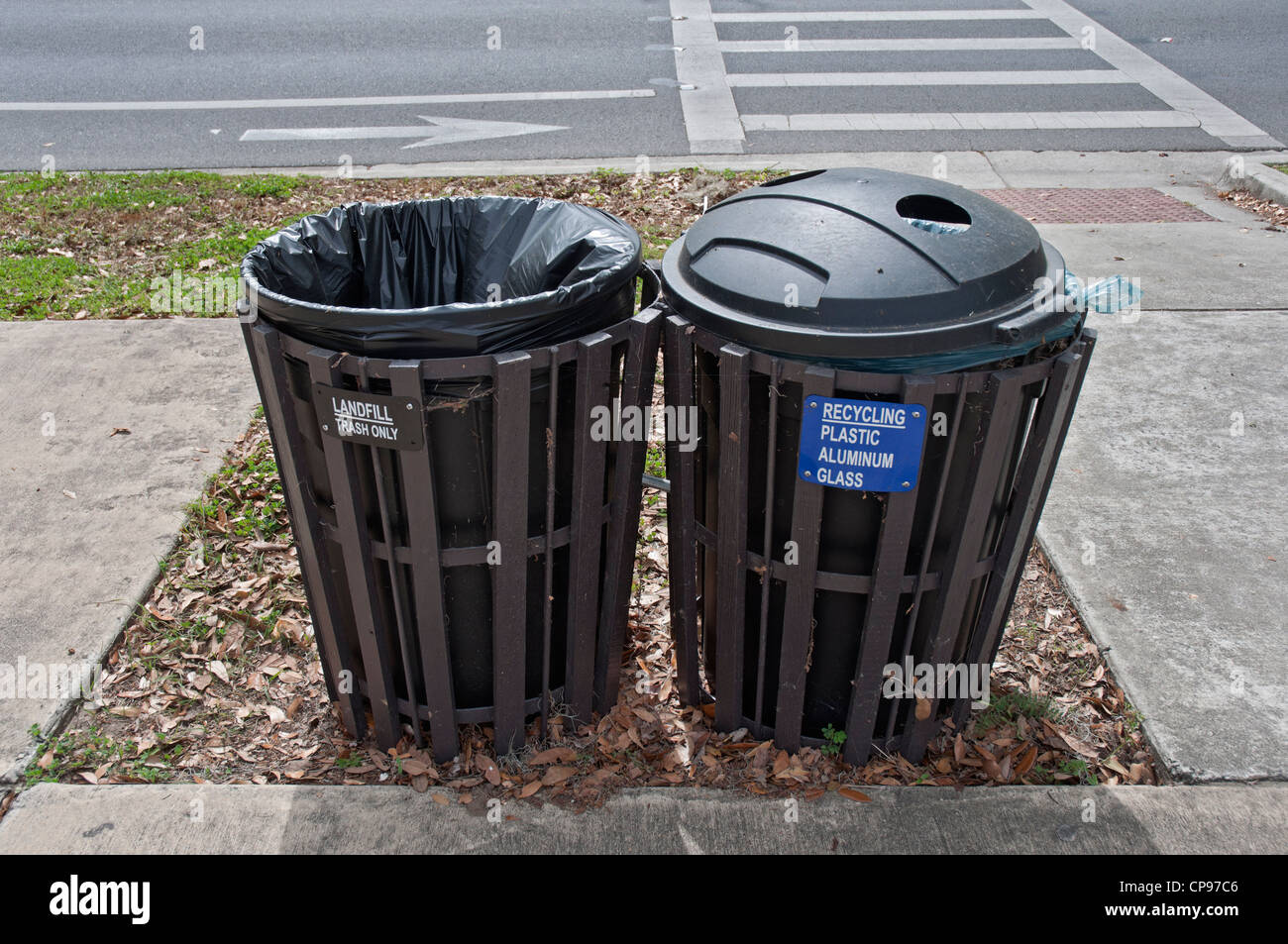 University of Florida campus Gainesville designated trash and landfill