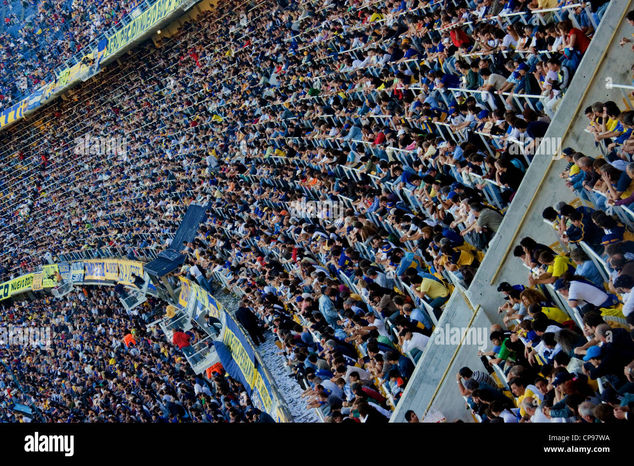 The Estadio Alberto J. Armando, La Bombonera,  Argentinian football team Boca Juniors. In the La boca district of Buenos Aires. Stock Photo
