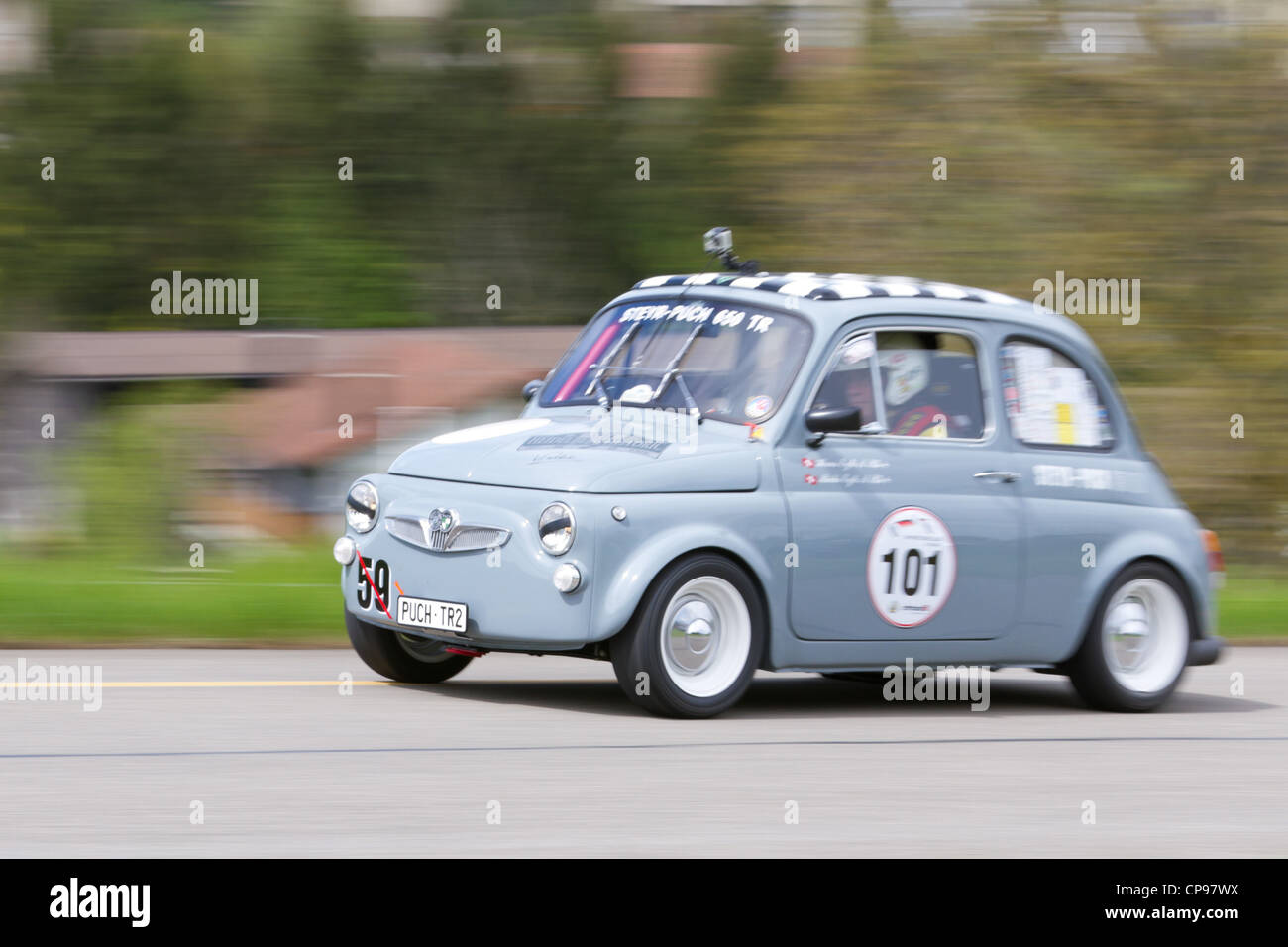 Vintage Race Touring Car Steyr Puch 650 Tr2 Europa From 1966 At Grand Prix In Mutschellen Sui On April 29 12 Stock Photo Alamy