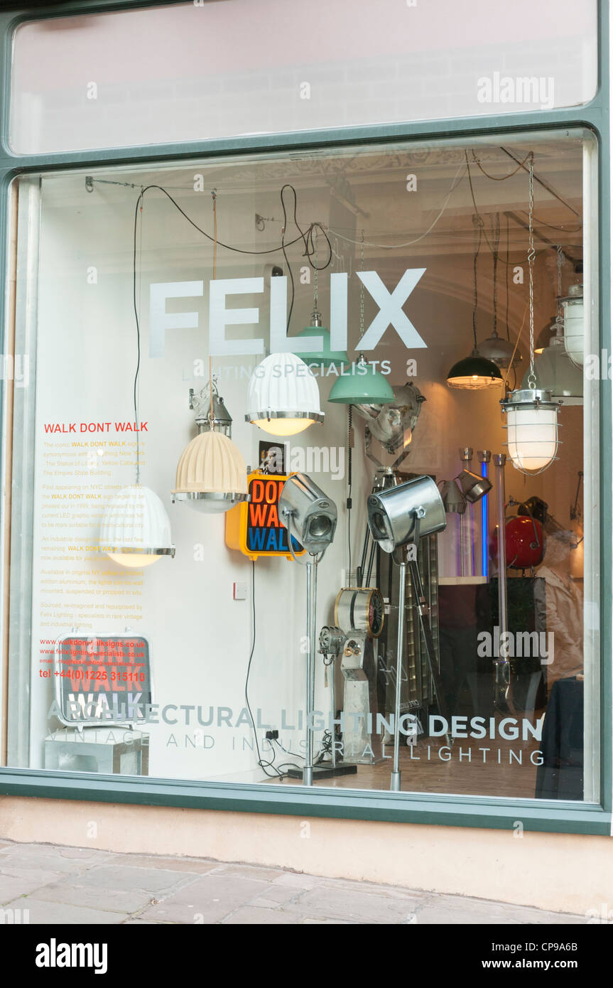 Felix lighting store in Bath. Somerset UK Stock Photo