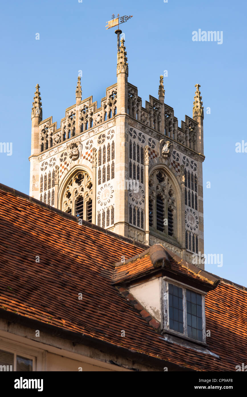 Tower of St. Lawrence Church, Dial Lane, Ipswich, Suffolk, England
