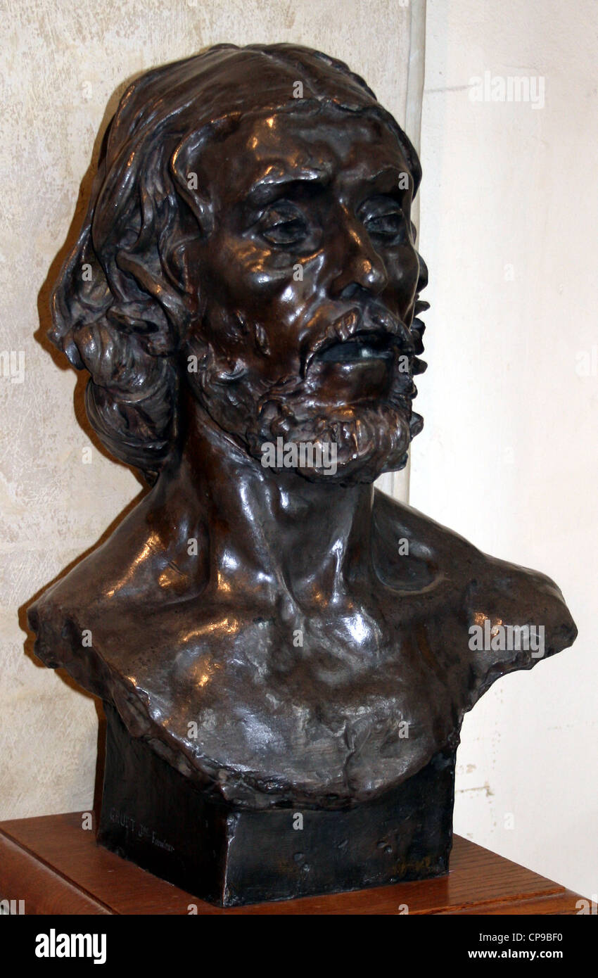 Rodin - Bust of St John the Baptist Stock Photo