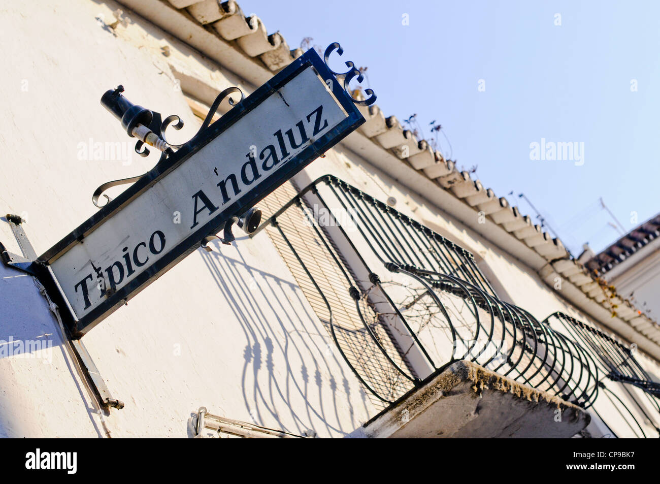 Signage in Andalucia Stock Photo
