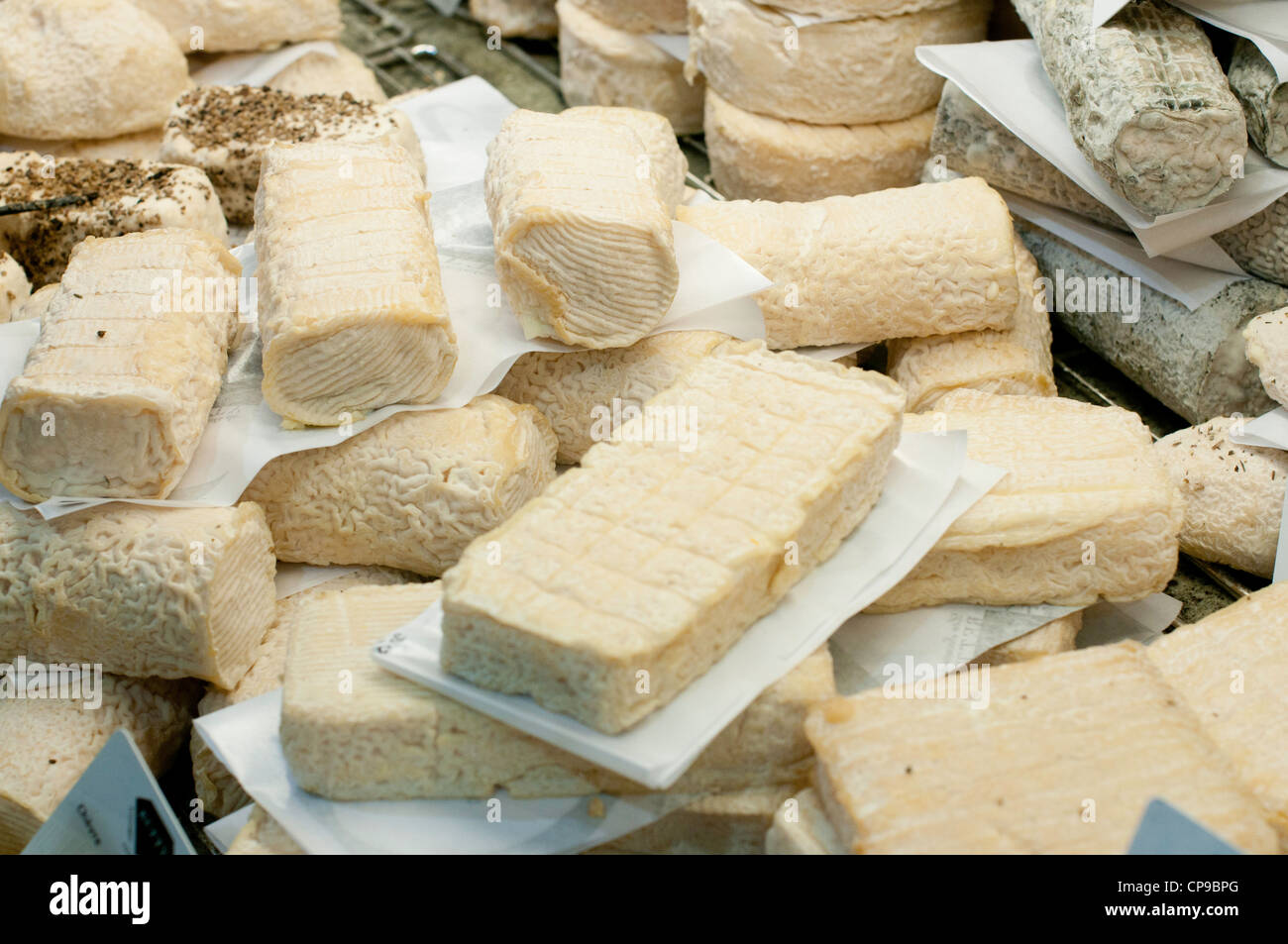 French Cheeses for sale Stock Photo Alamy