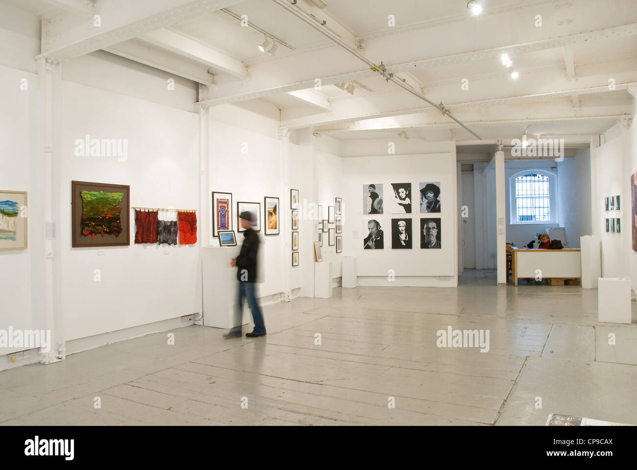 Exhibition with various types of artwork, Bristol, UK Stock Photo Alamy