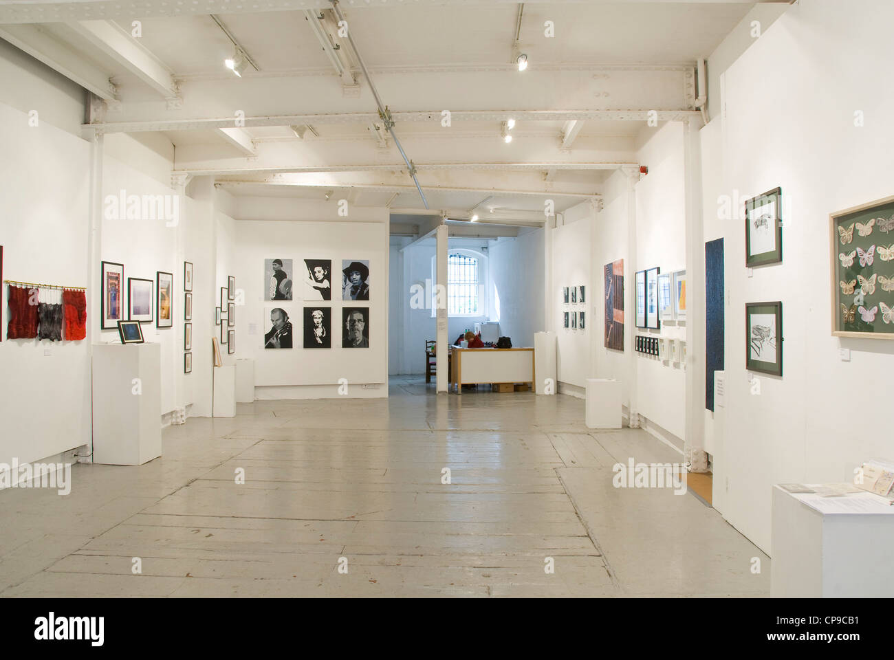 Exhibition with various types of artwork, Bristol, UK Stock Photo Alamy