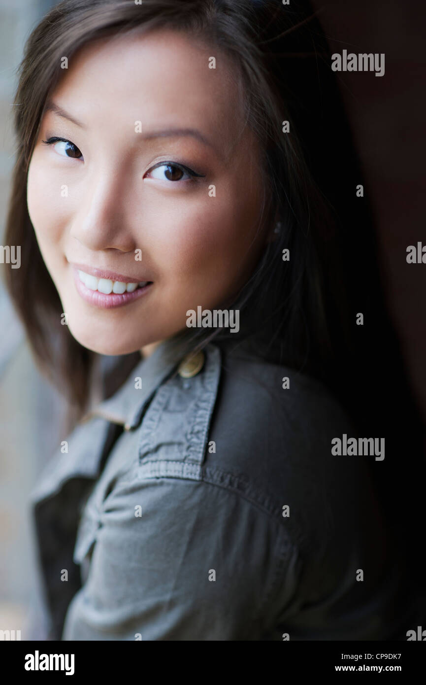 Head shot smiling hi-res stock photography and images - Alamy