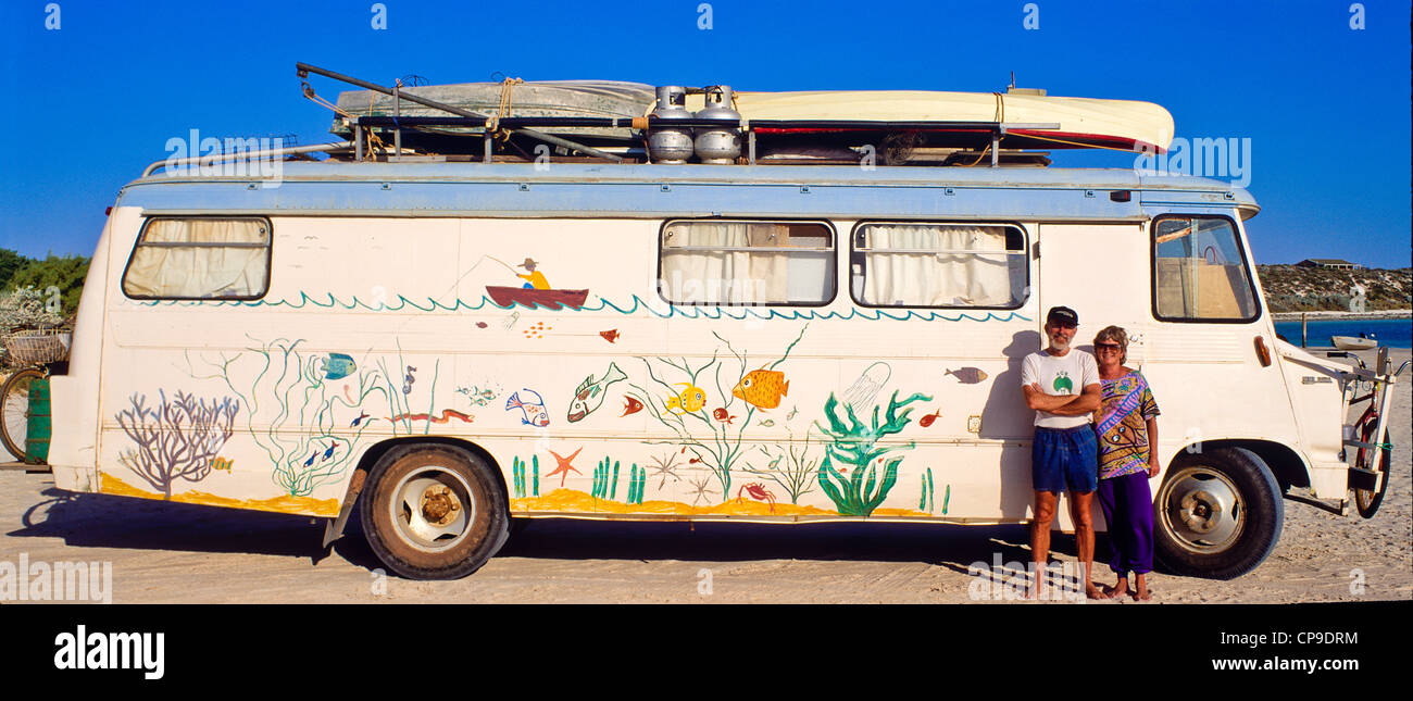 On the move around Australia Stock Photo