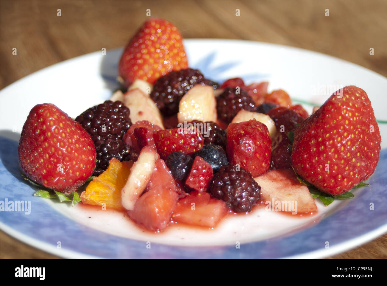 seasonal fruit. strawberries and soft fruits Stock Photo