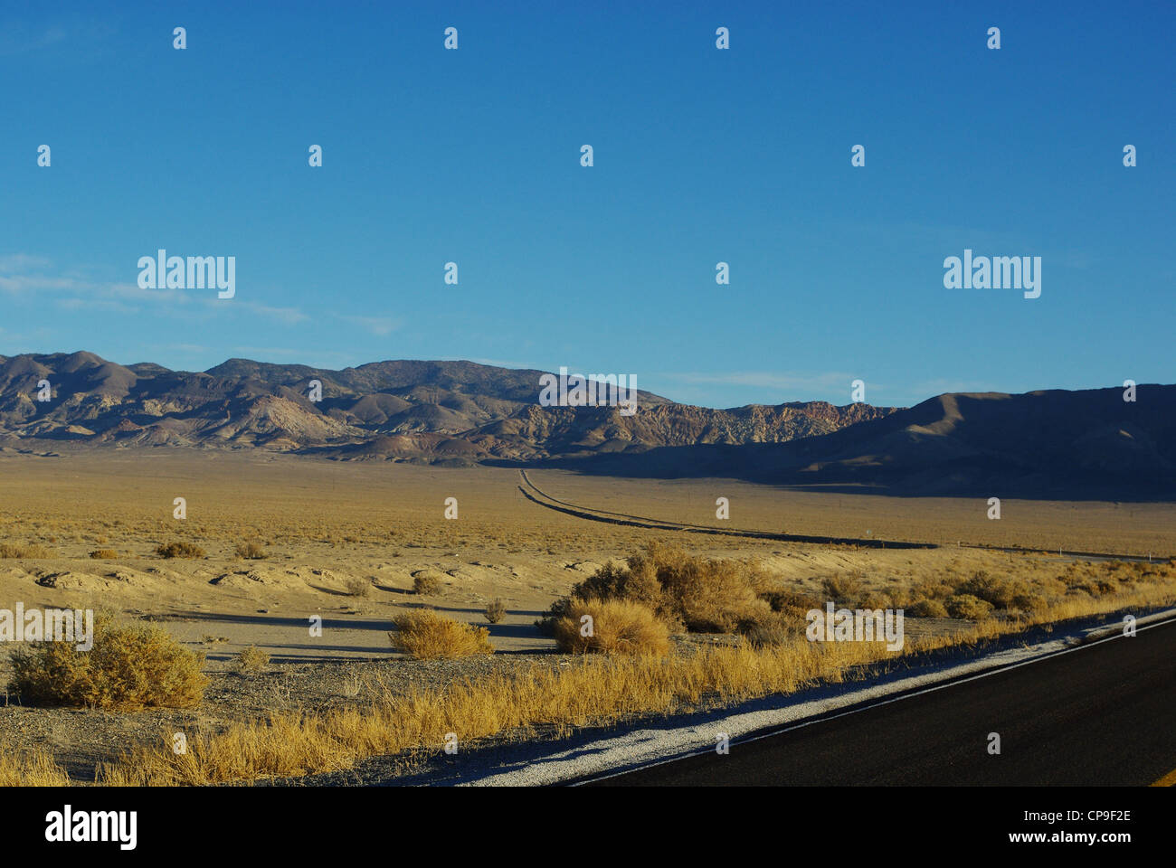 Highway 361 towards Calavada Summit near Luning, Nevada Stock Photo