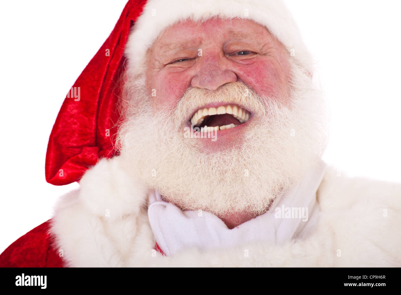 Santa Claus in authentic look. All on white background Stock Photo - Alamy