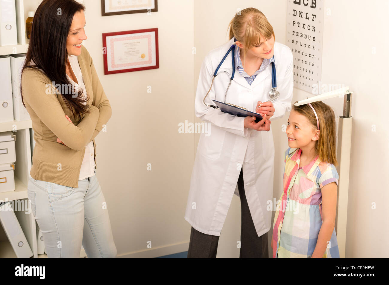 Scale of the office of doctor to weigh and measure children Stock Photo by  ©ChiccoDodiFC 80401350