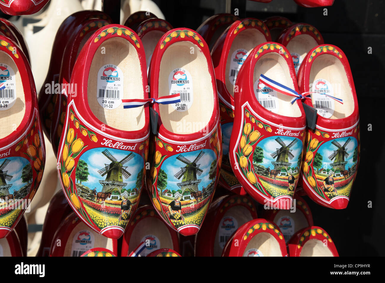Typical dutch wooden shoes Stock Photo Alamy