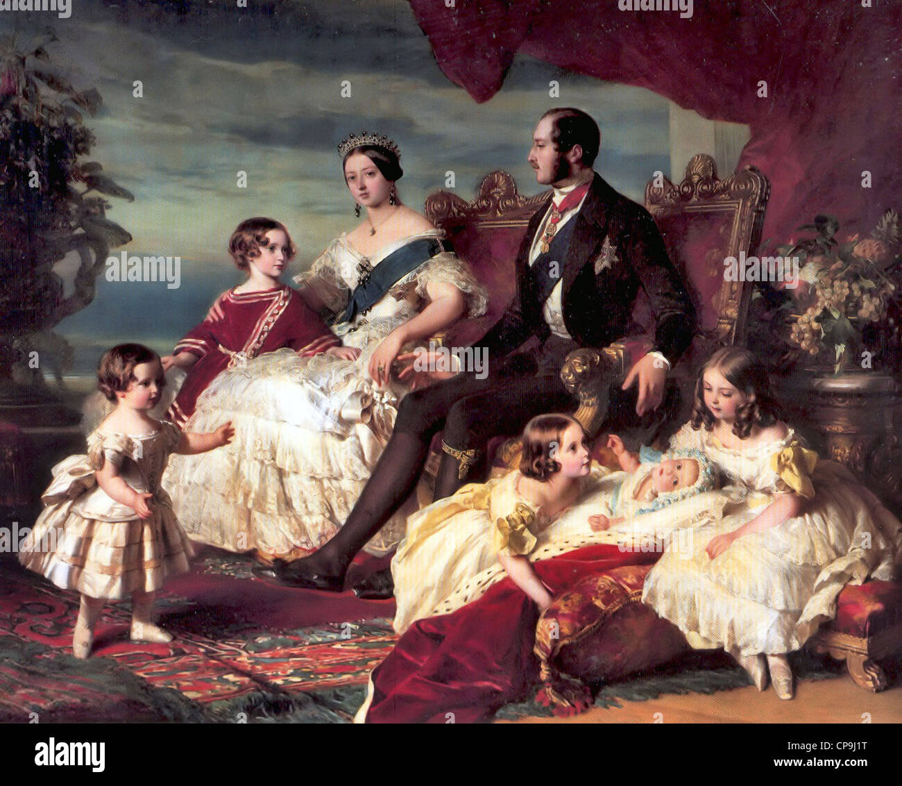 Family of Queen Victoria Stock Photo