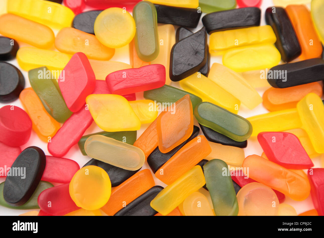 Colored candies Stock Photo