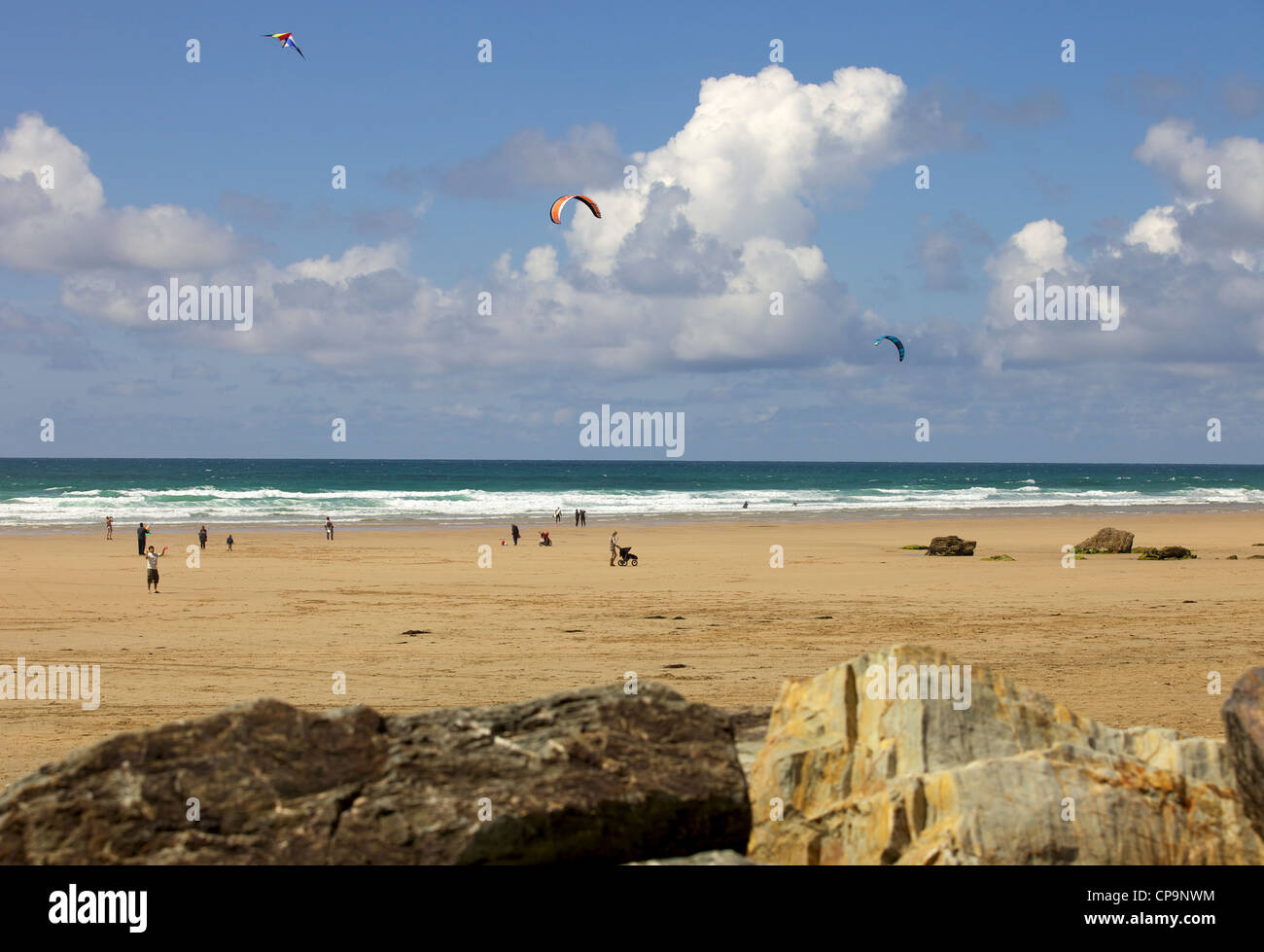 Perranporth, Cornwall, England, United Kingdom Stock Photo