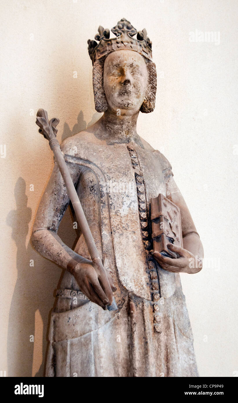 Jeanne de Bourbon 1338 - 1378 Île de France Queen of Charles V called the  Wise King of France Stock Photo - Alamy