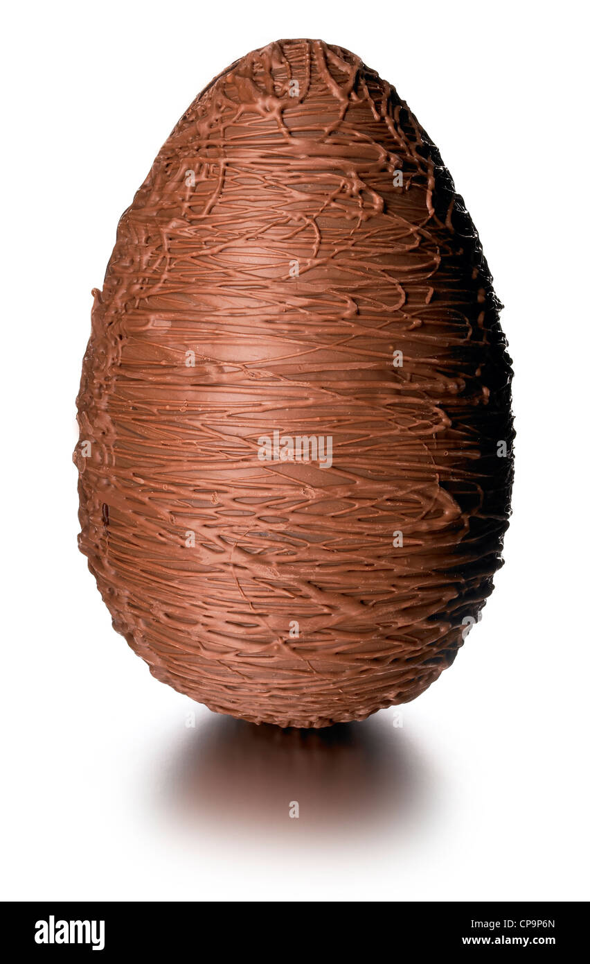 Milk chocolate Easter Egg Stock Photo Alamy