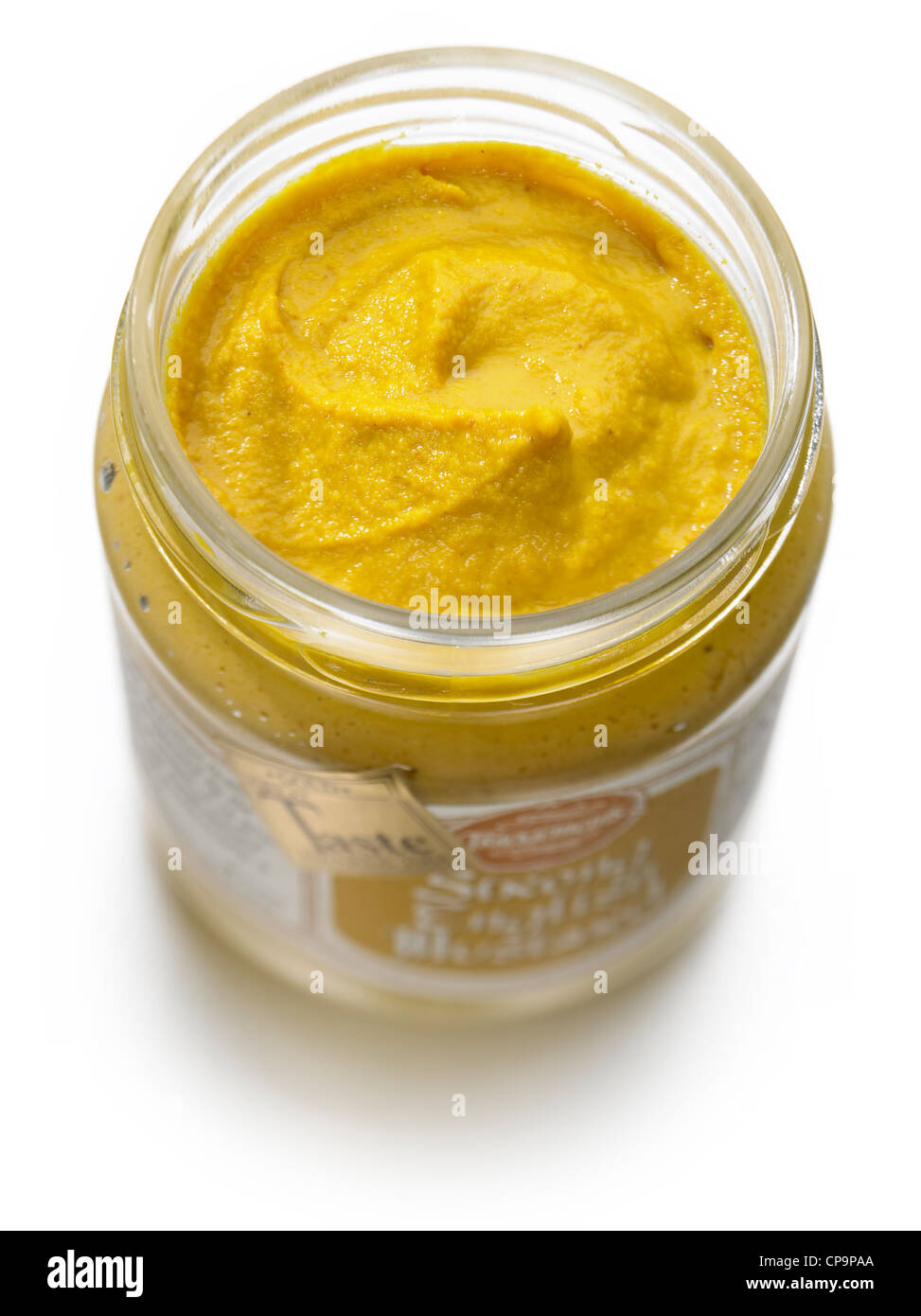 Hot english mustard Stock Photo Alamy