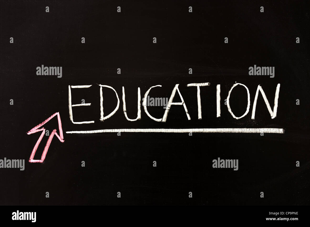Chalk drawing - Education concept Stock Photo