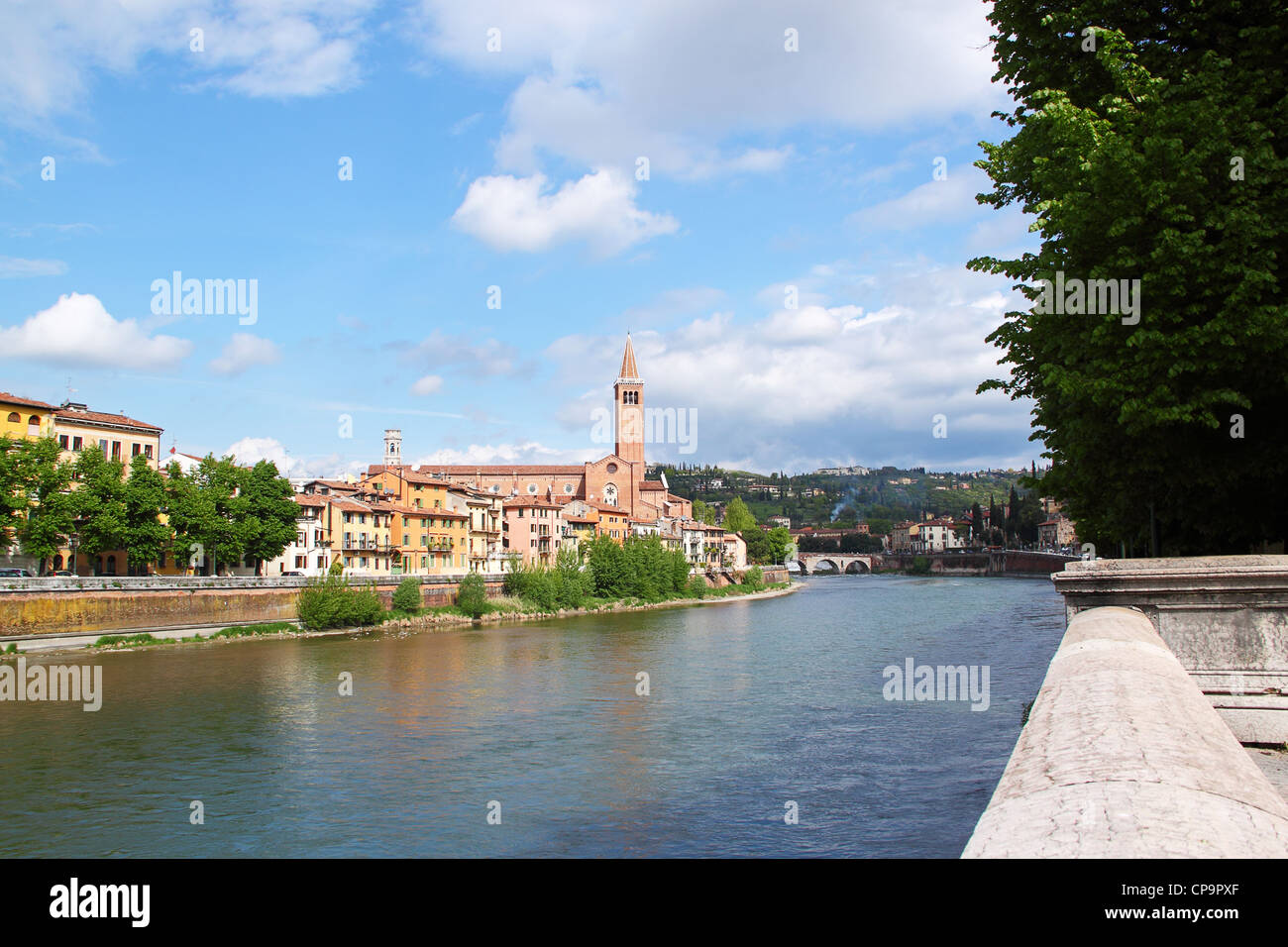 Panorama adige river in verona hi-res stock photography and images - Alamy