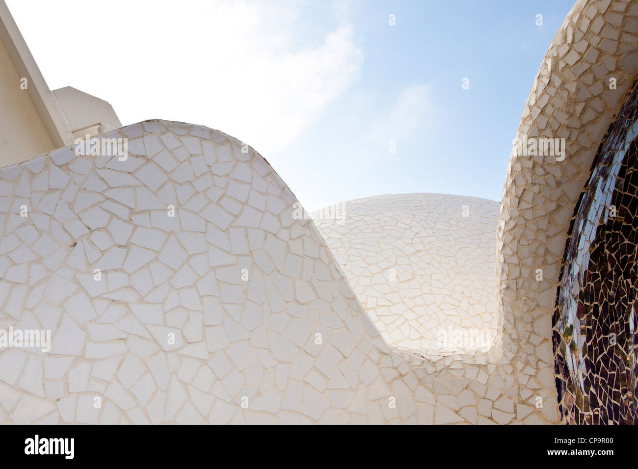 City of Arts and Sciences entertainment based cultural and architectural complex in the city of Valencia modern architecture Stock Photo