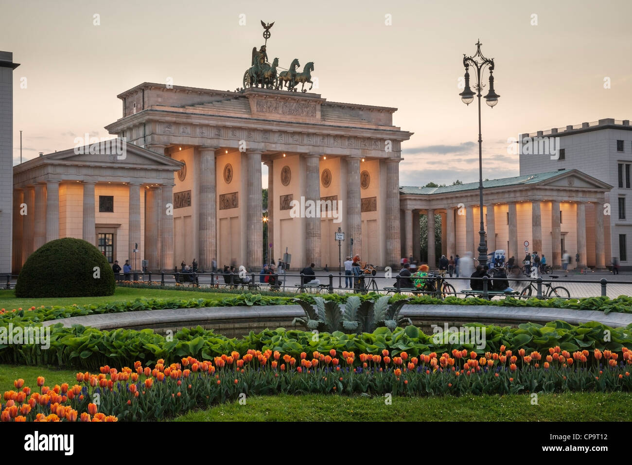 Brandenburg Gate and Pariser Platz, Berlin, Germany Stock Photo