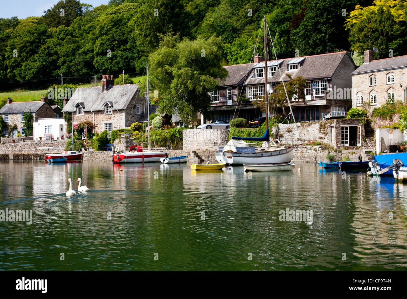 Port (Porth) Navas on the Helford River Cornwall England UK Stock Photo