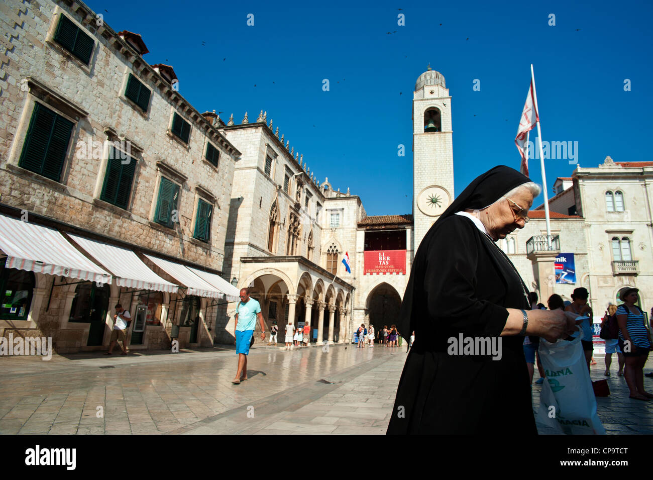 Main street clock tower square hi-res stock photography and images - Alamy