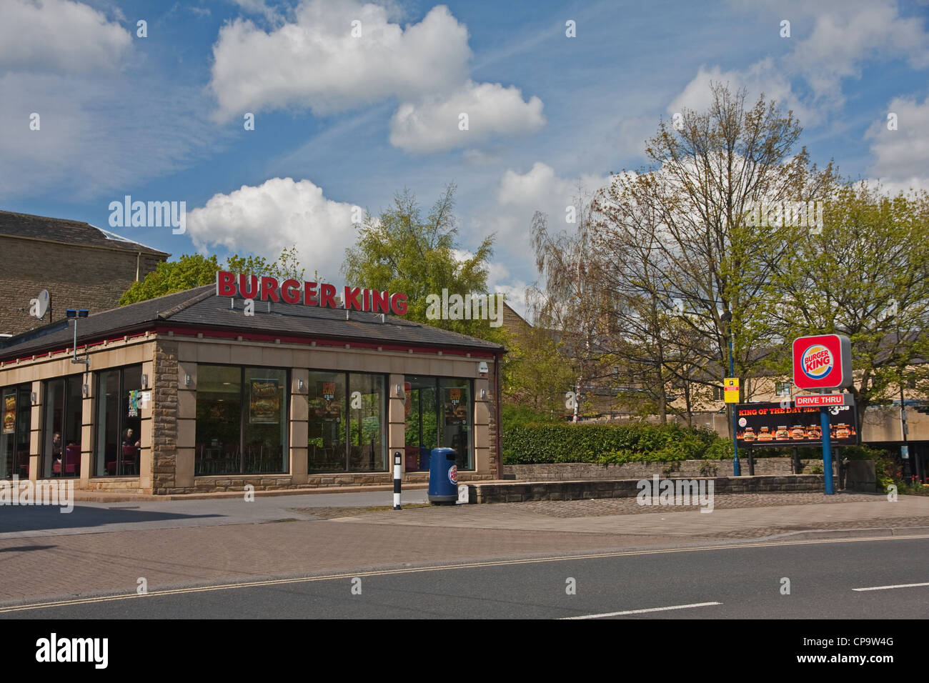 Burger King drivethru restaurant, Halifax Stock Photo Alamy