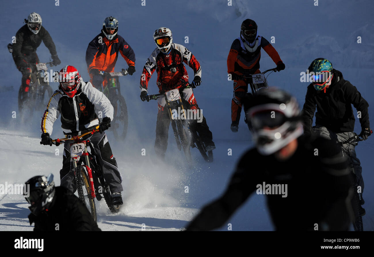 glacier downhill bike race