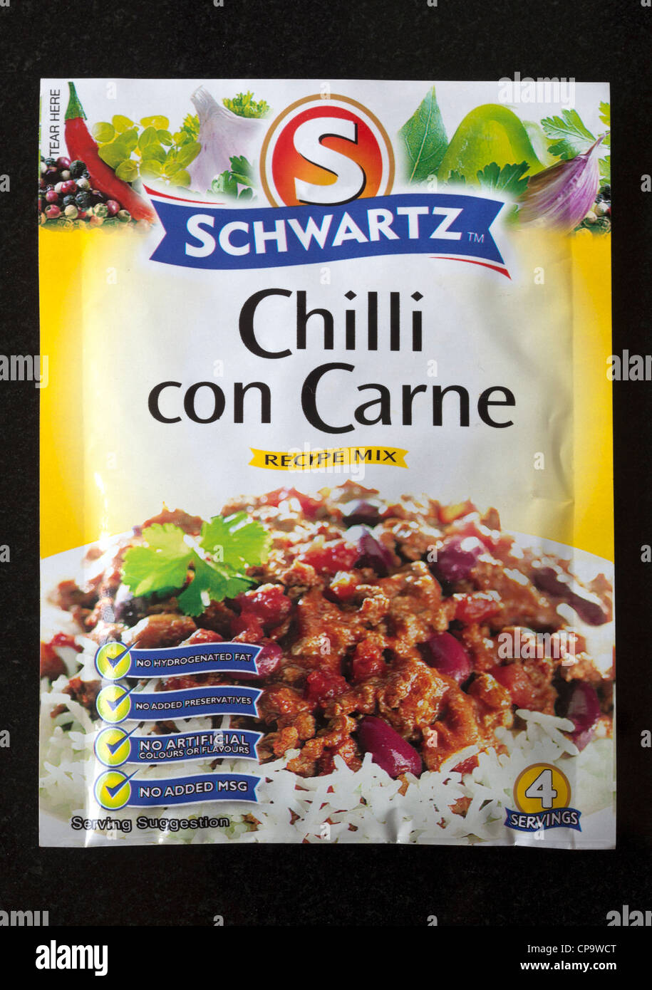 Packet of Colmans Chilli Con Carne Recipe Mix Stock Photo Alamy