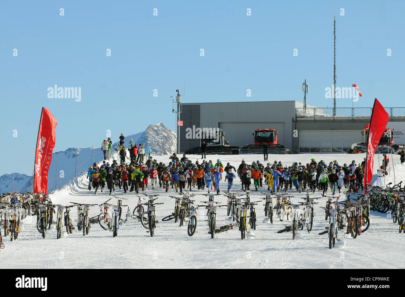 glacier downhill bike race