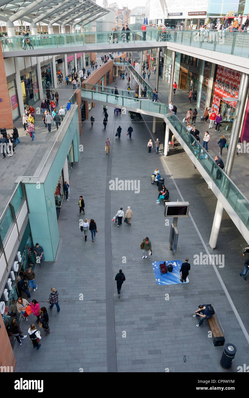 Liverpool One shopping area Stock Photo Alamy