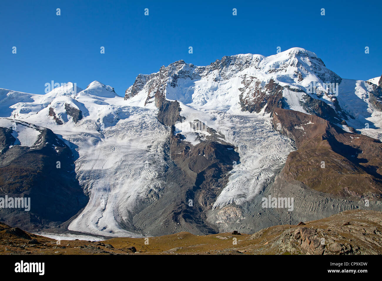 Melting glaciers in the swiss alps Stock Photo - Alamy