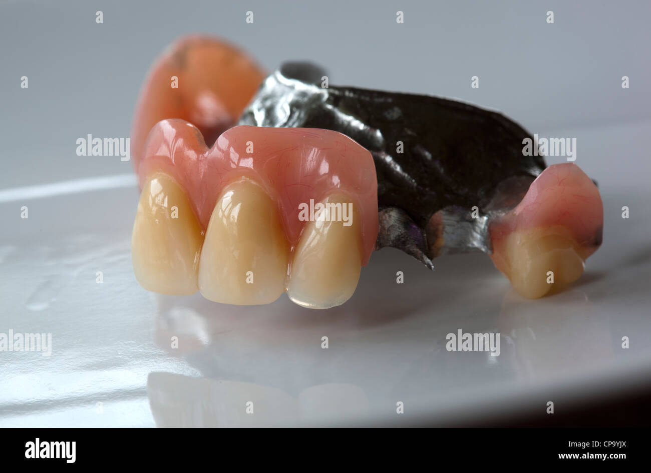 False Teeth or Dentures Stock Photo Alamy