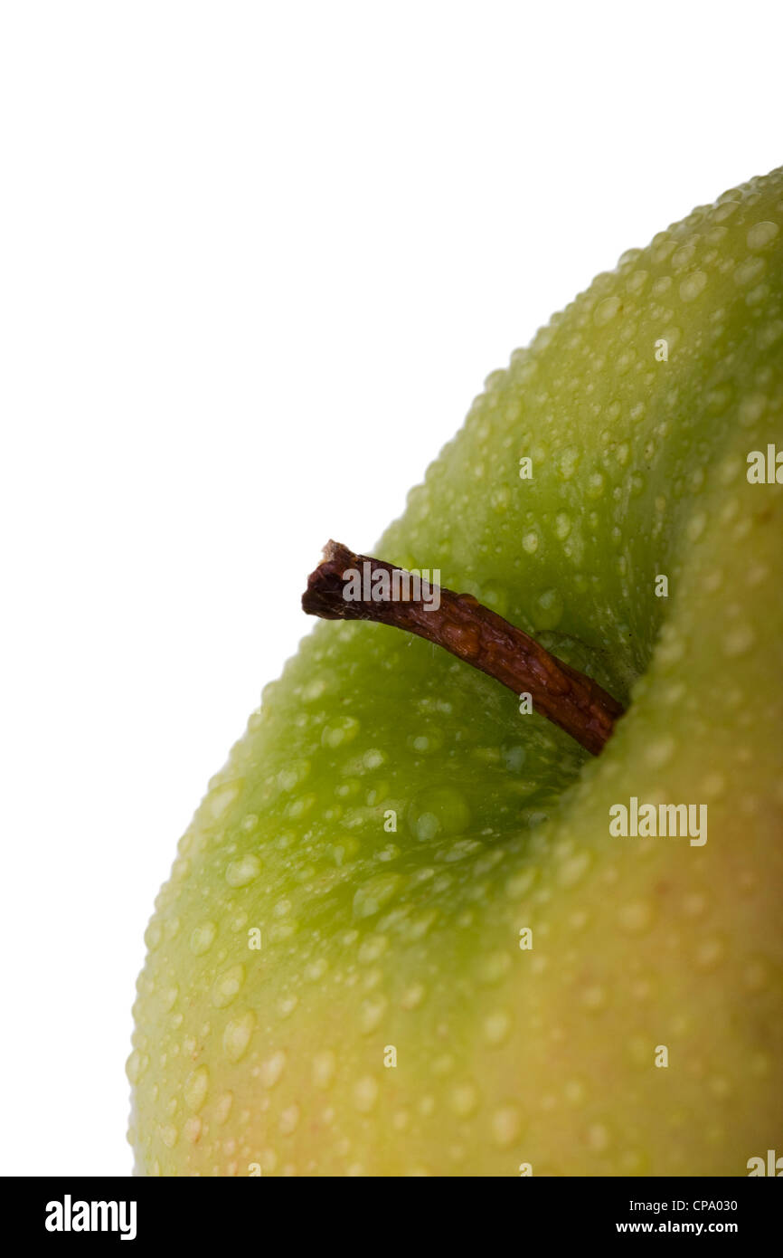 detail of a fresh and wet golden apple Stock Photo - Alamy